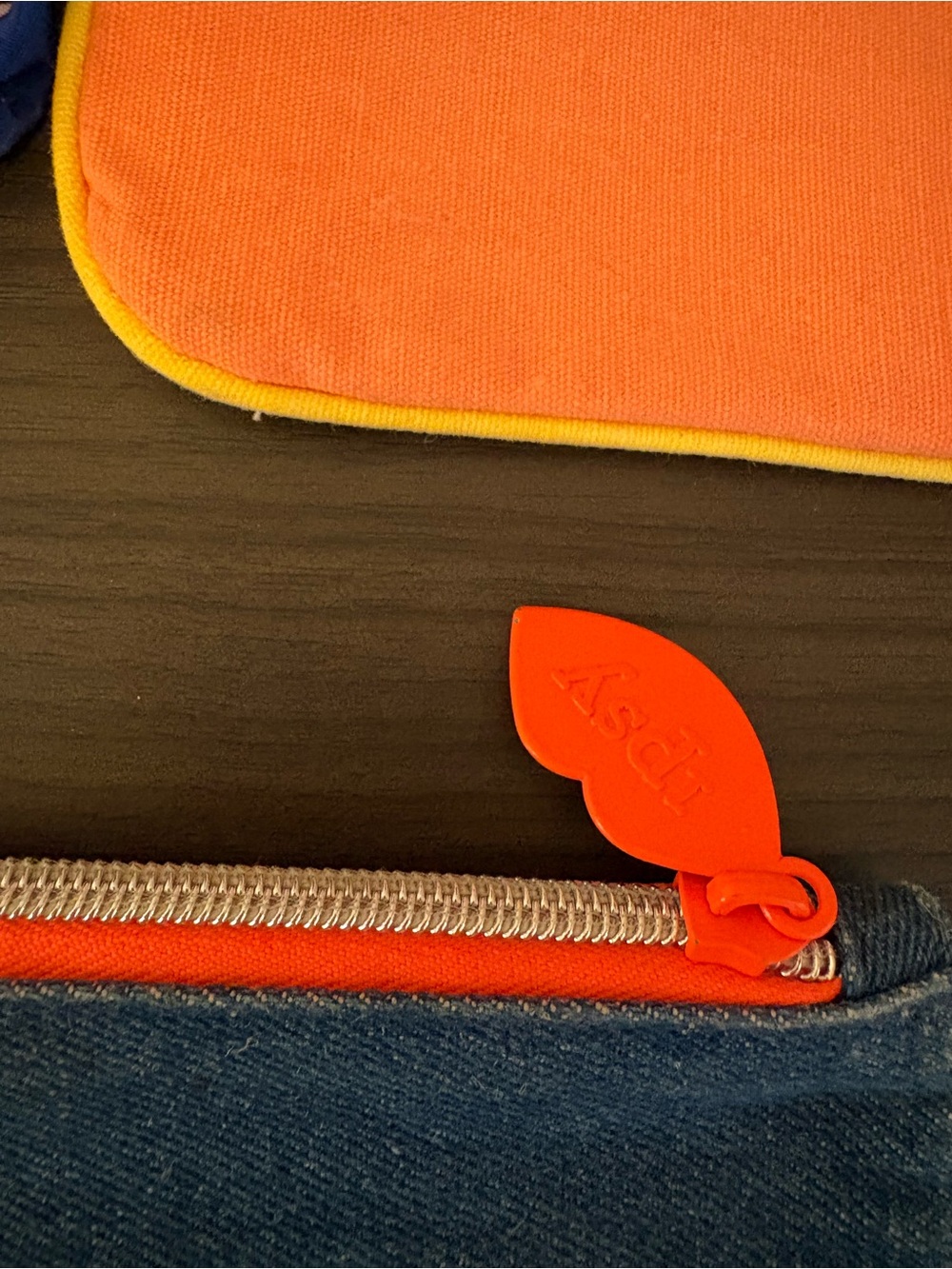 ipsy Multicolor Sunglasses Print, Orange, Denim Cosmetic Pouch Trio - Picture 4 of 6